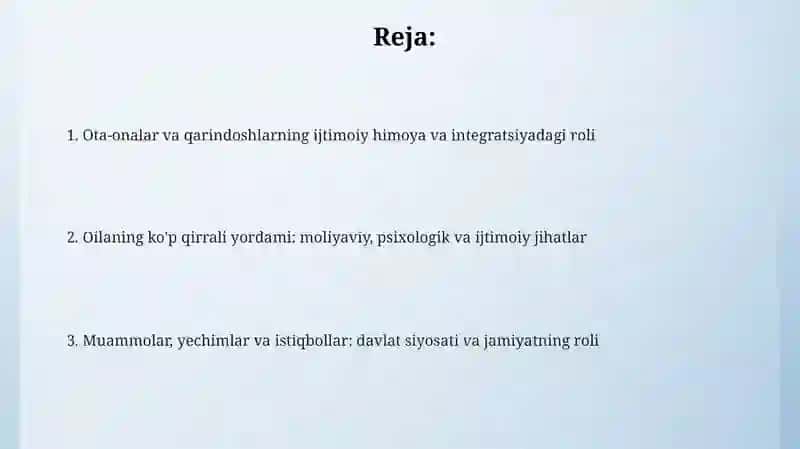 Ota-onalar va qarindoshlarning ijtimoiy himoya va integratsiyadagi roli 2