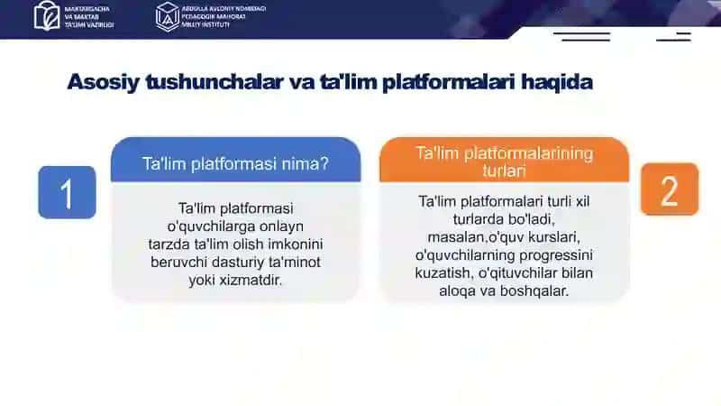 fanni oqitishga doir ta`lim platformalar va imersiv texnologiyasi taqdimoti 2