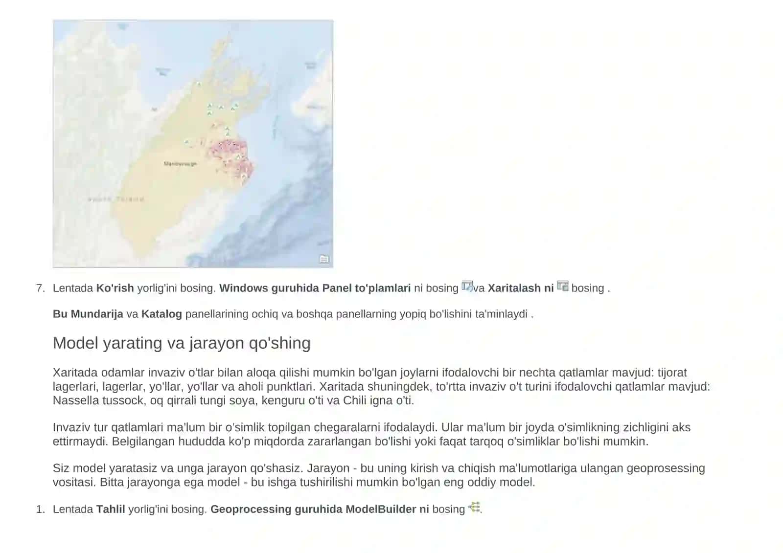 Geoishlov berish vositalaridan foydalanish 2
