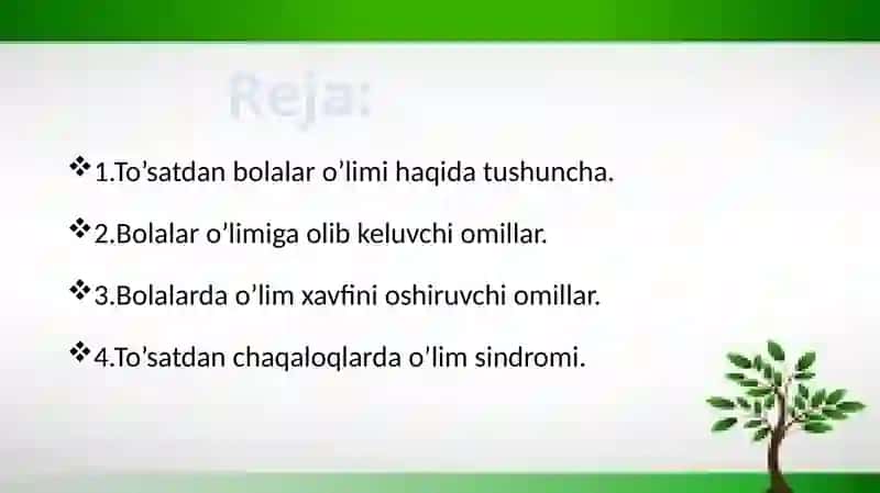 To’satdan bolalar o’limi sindromi 2