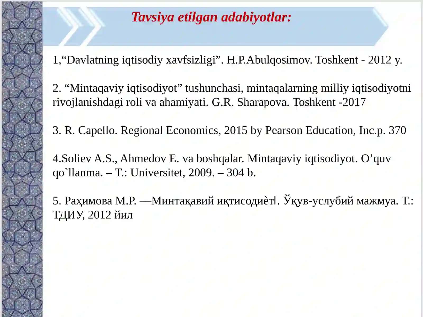 GLOBALLASHUV JARAYONLARINING MAMLAKATLAR IQTISODIY XAVFSIZLIGIGA TA'SIRI 2