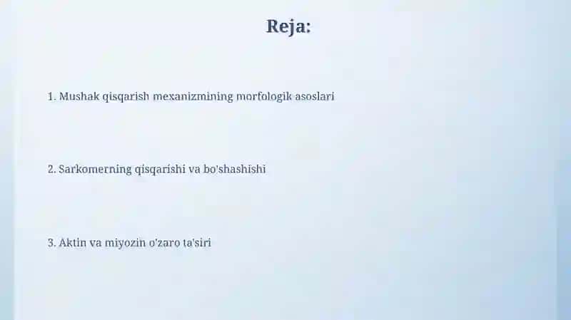 Mushuk qisqarish mexanizmining morfologik asoslari 2