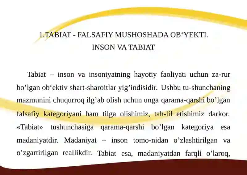 TABIAT VA EKOLOGIYA 2
