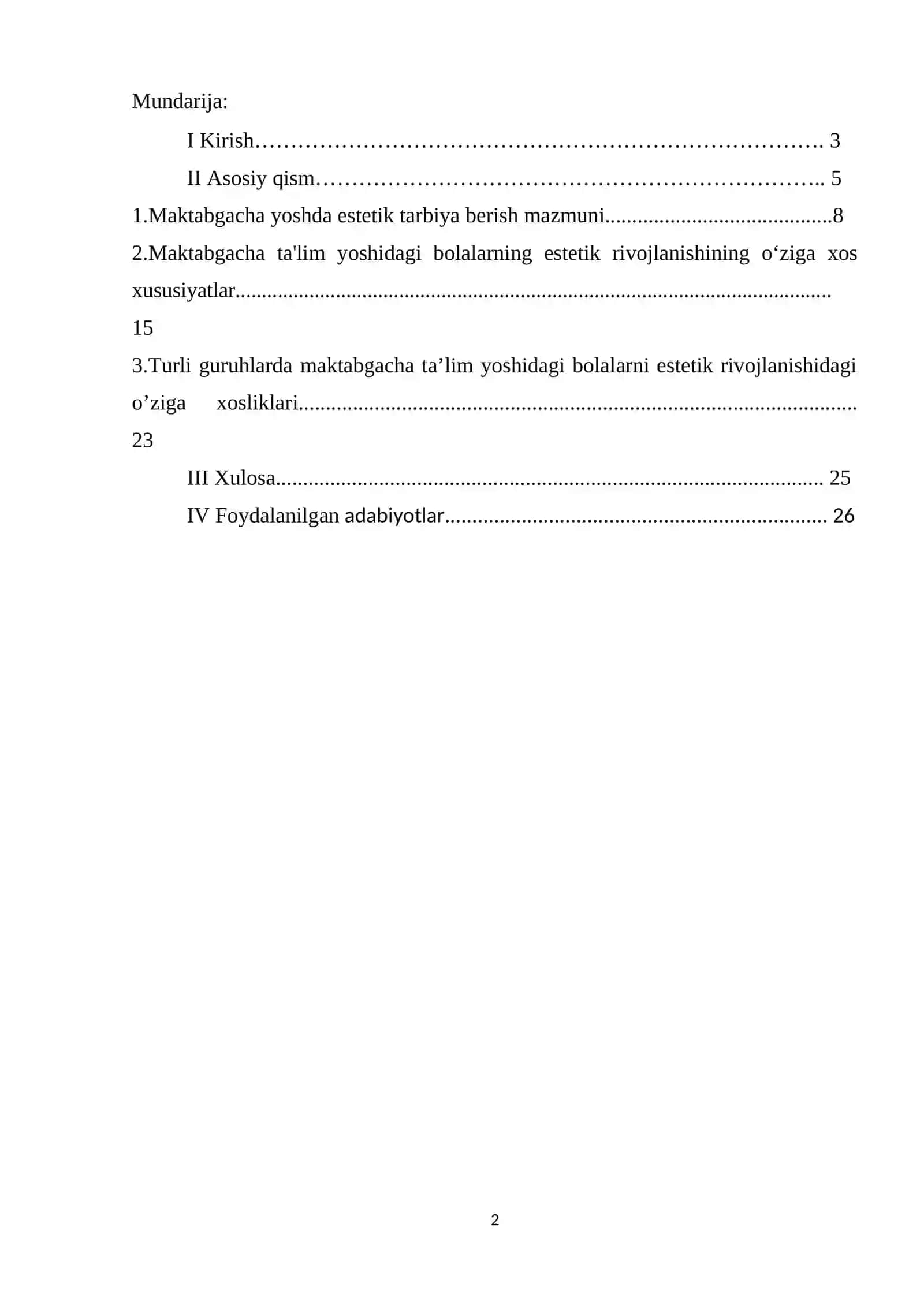MAKTABGACHA TA’LIM YOSHIDAGI BOLALARNI ESTETIK RIVOJLANISHIDAGI O’ZIGA XOSLIKLAR 2