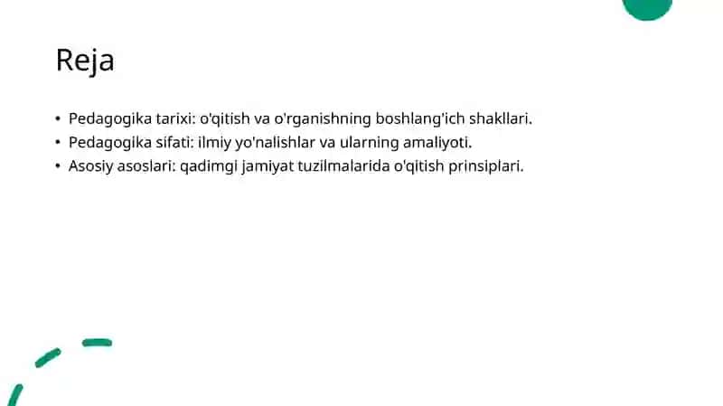 Pedagogika tarixi fan sifatida. Ibtidoiy jamoada tarbiya 2