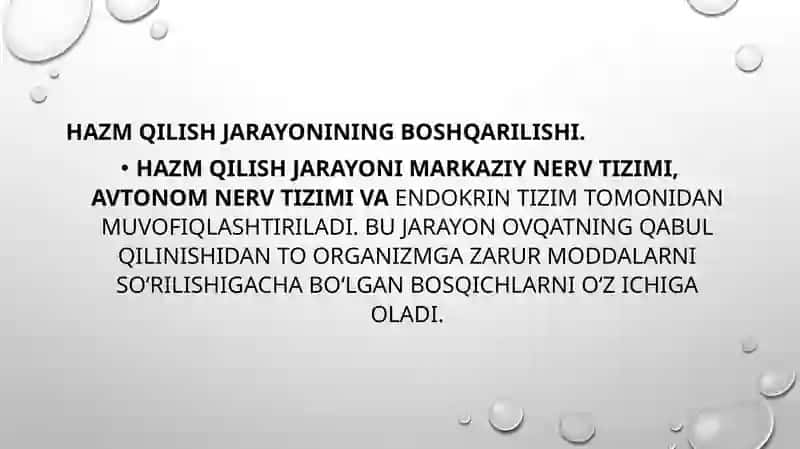Hazimlanish jarayoning boshqariluvi 2