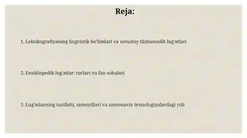 Lingvistik leksikografiya lug'atlari 2