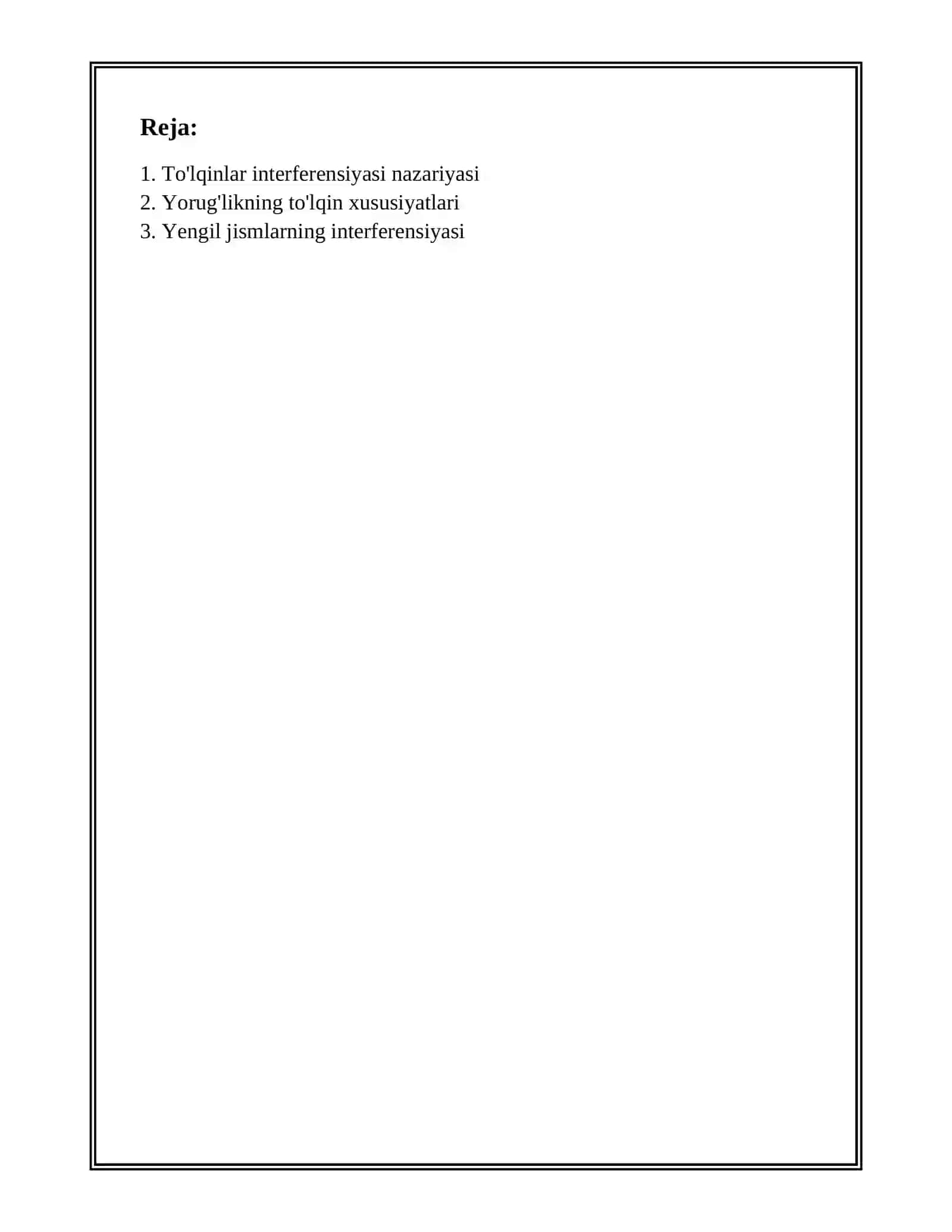 YORUG'LIK INTERFERENSIYASINI KUZATISH USULLARI 2