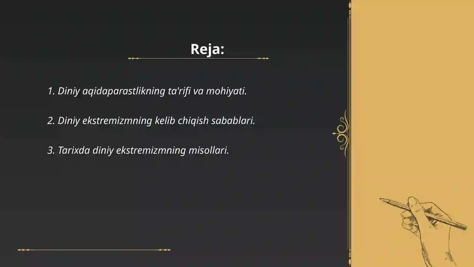 Diniy aqidaparastlik, ekstremizm paydo bo'lishining ijtimoiy tarixiy zaminlari va rivojlanishi 2