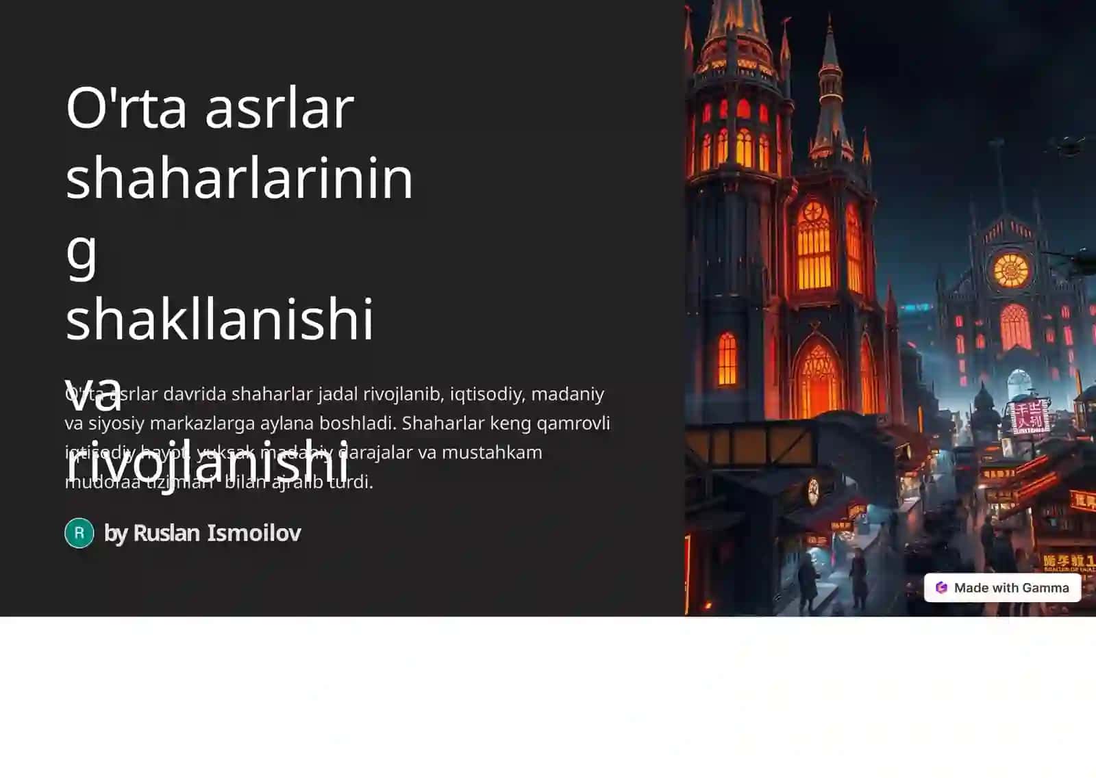 Arxealogiya fanidan tayorlangan taqdimot 2