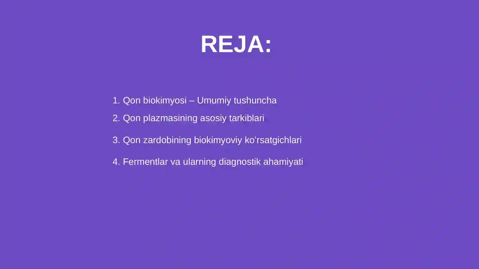 Qoni biokimyoviy koʻrsatgichlari hayvonlarda 2