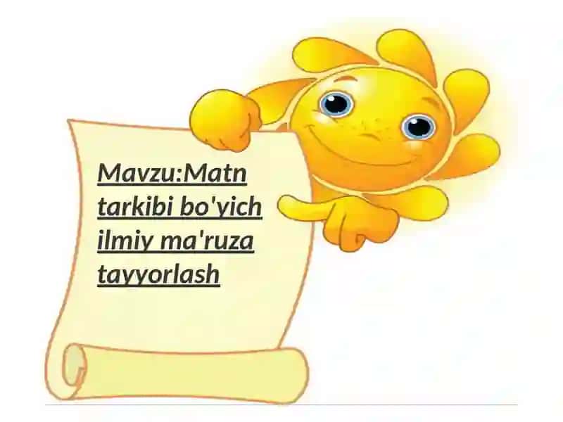 Boshlang'ich ta'limda matn ustida ishlash 2