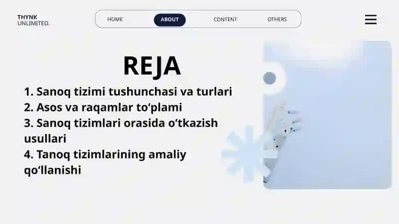 Sanoq tizimi sistemasi 2