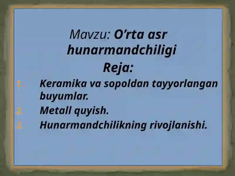 Keramika va sop o‘ldan tayyorlangan buyumlar 2