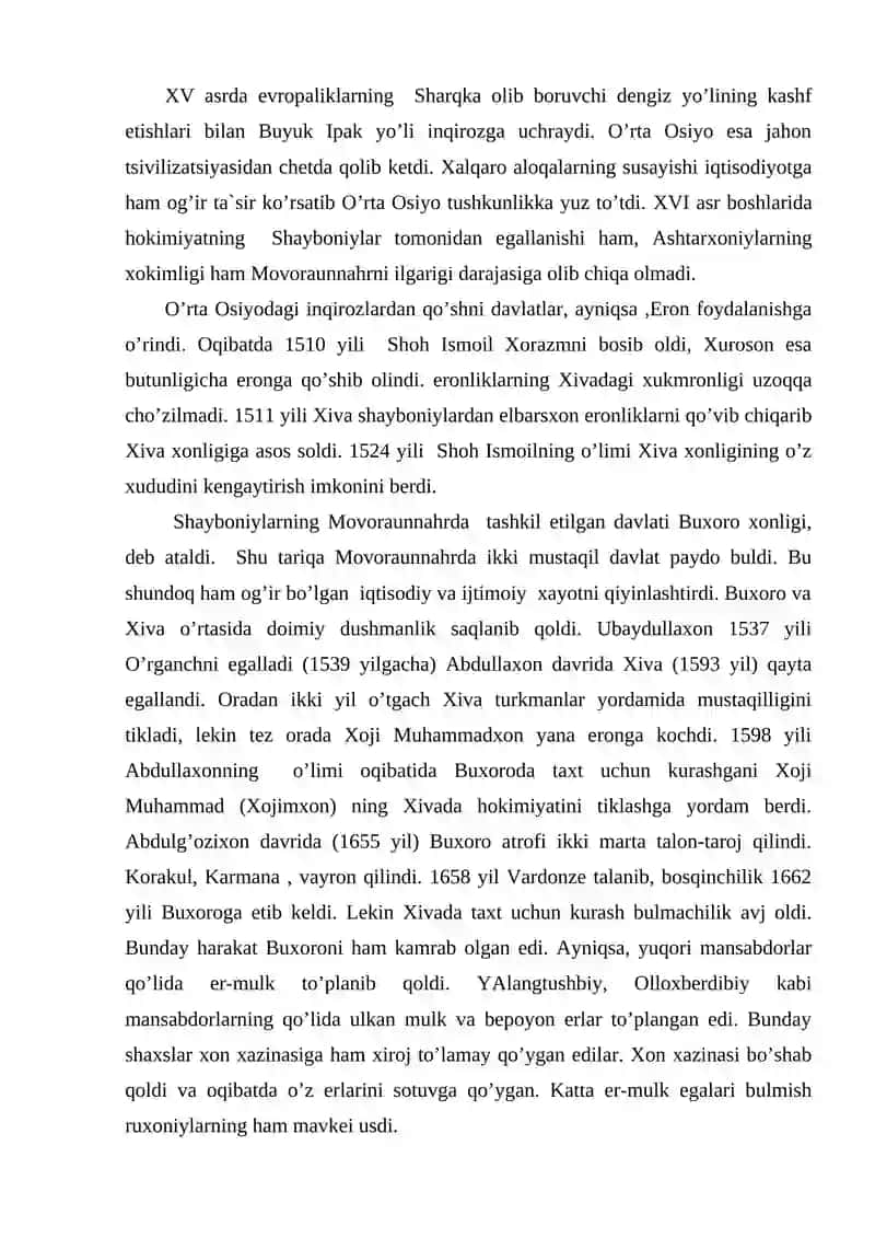 Qo’qon  xonligining  tashkil topishi va siyosiy   tarixi 2