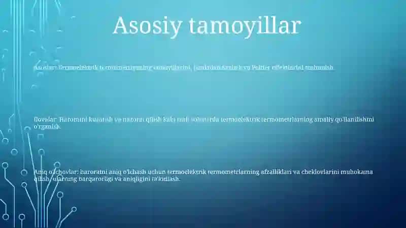 Termoelektrik Termometrlar Bilan Temperaturani OʻLchash 2