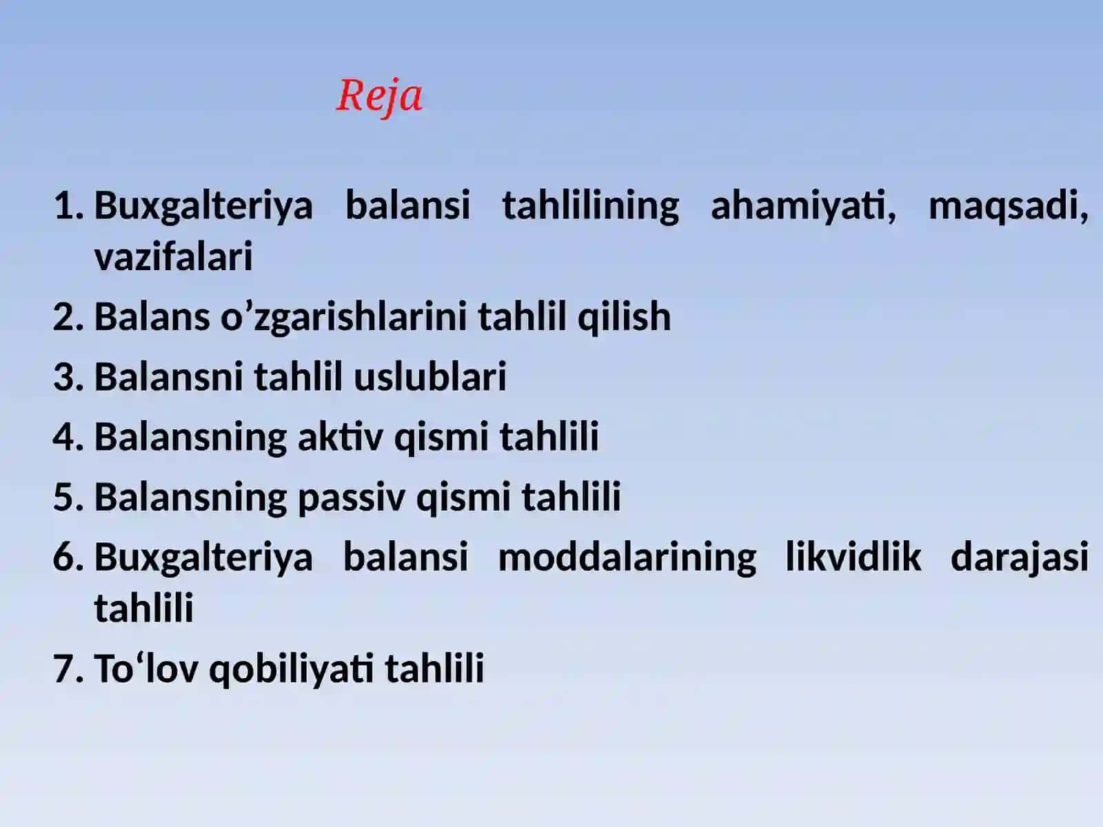 Buxgalteriya balansi tahlili 2