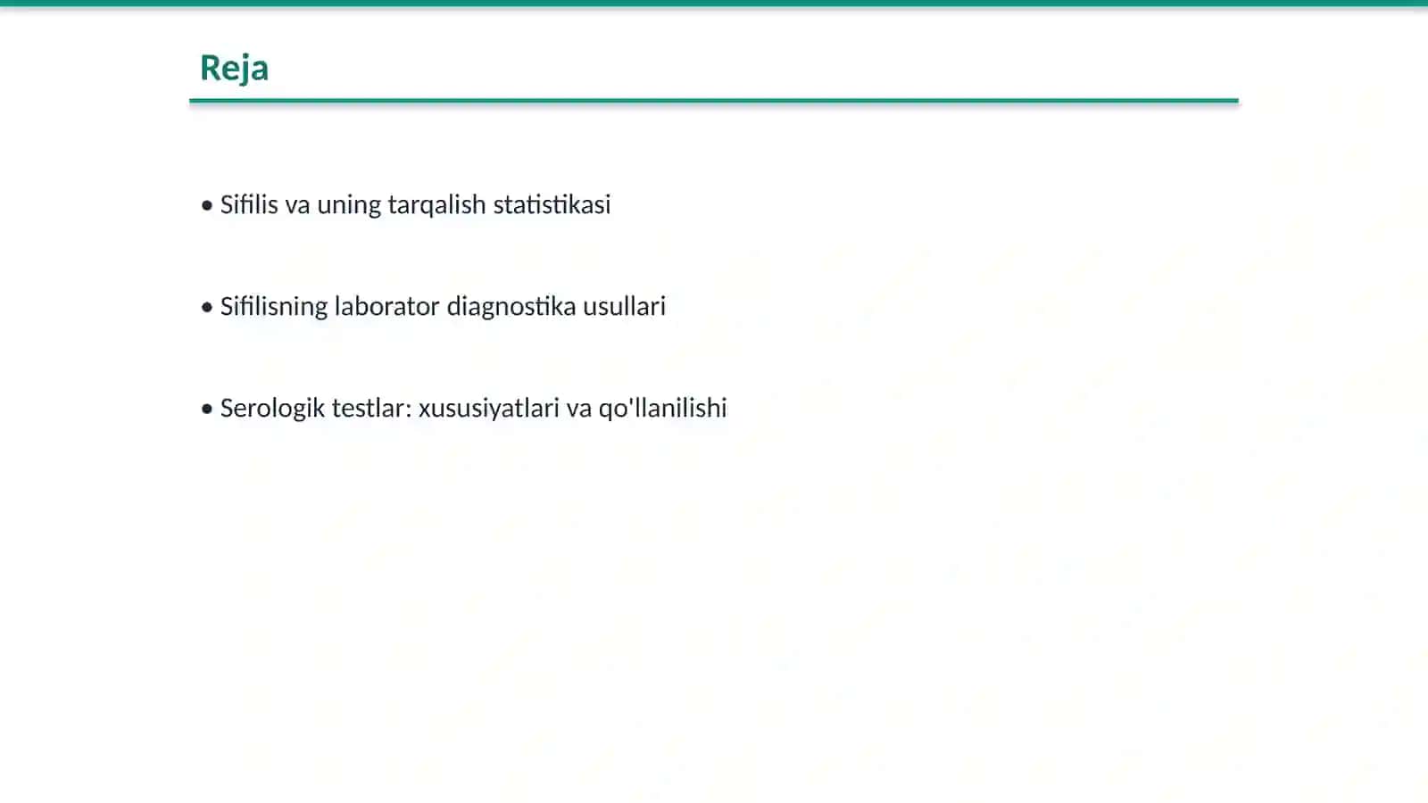 Sifilis laborator diagnostikasi 2