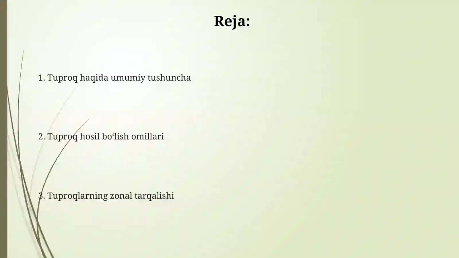 Tuproqlarning tarqalish qonuniyatlari 2