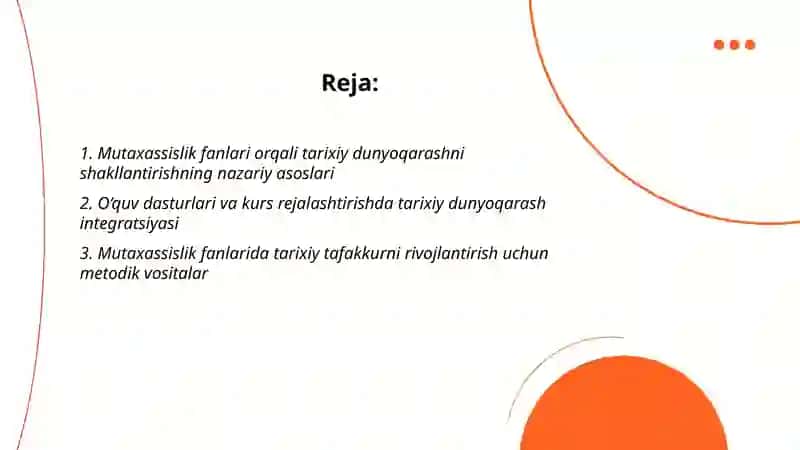 Mutaxassislik fanlarini oʻqitish metodikasi fanlarning oʻrni va roli 2