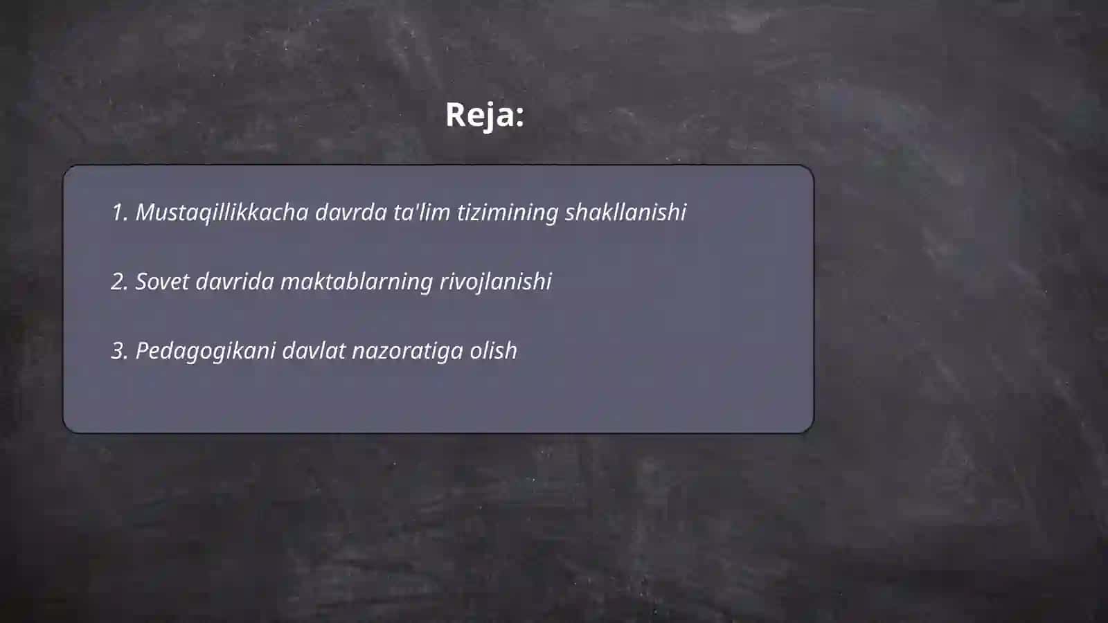 Mustaqillikkacha (1945-1990) boʻlgan yillarda Oʻzbekistonda maktab va pedagogika fanining taraqqiyoti 2