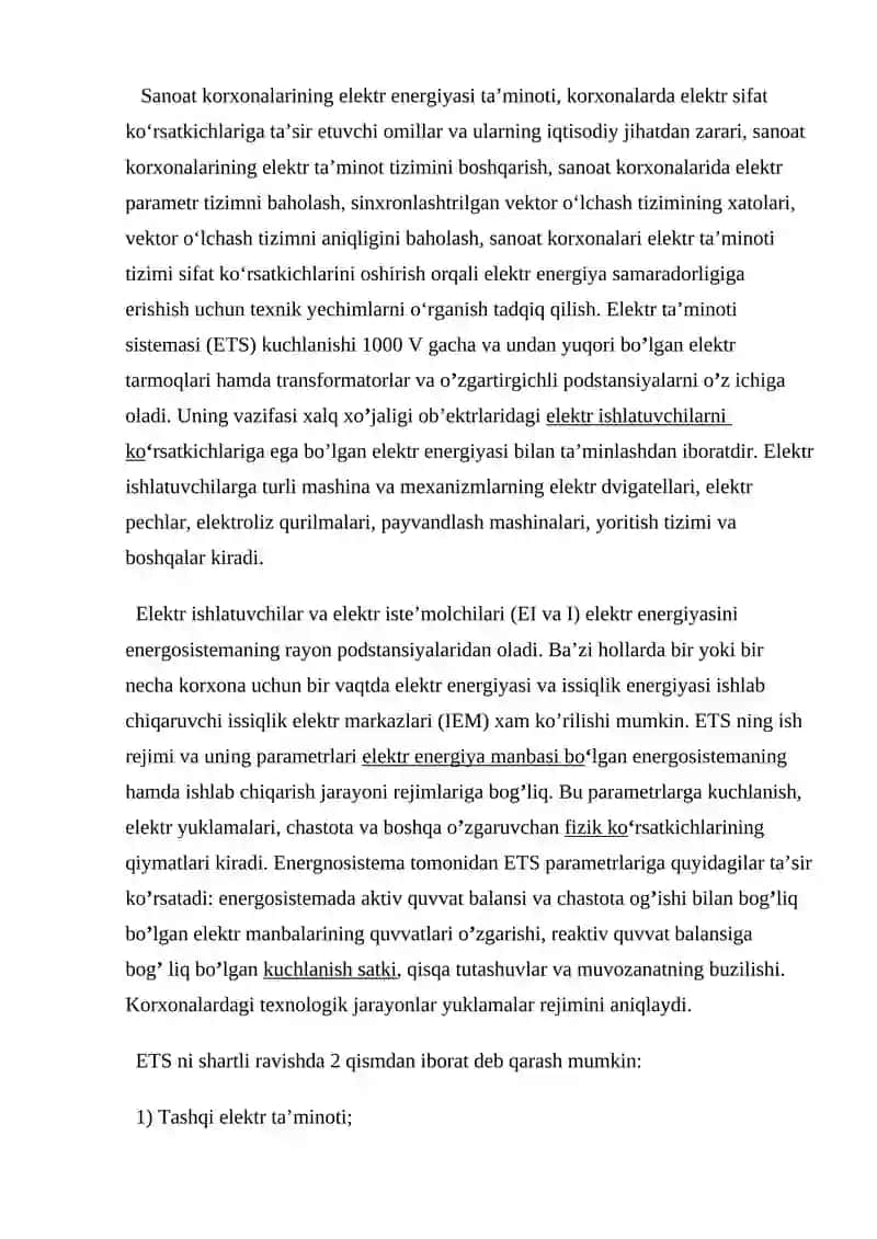 Sanoatda energetika tejovchi texnologiyalarni qo'llash 2