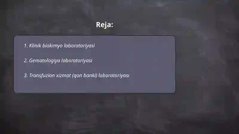 Klinik biokimyo laboratoriyasi 2