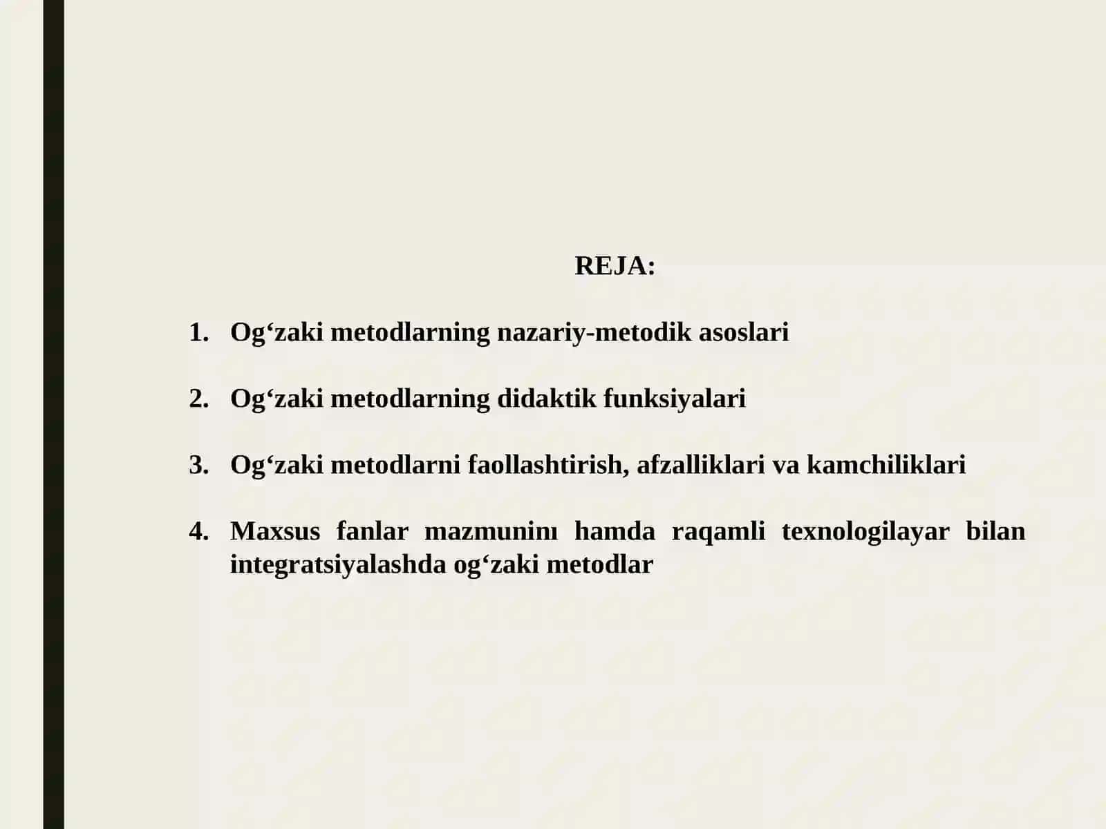 Og‘zaki metodlarning nazariy-metodik asoslari 2