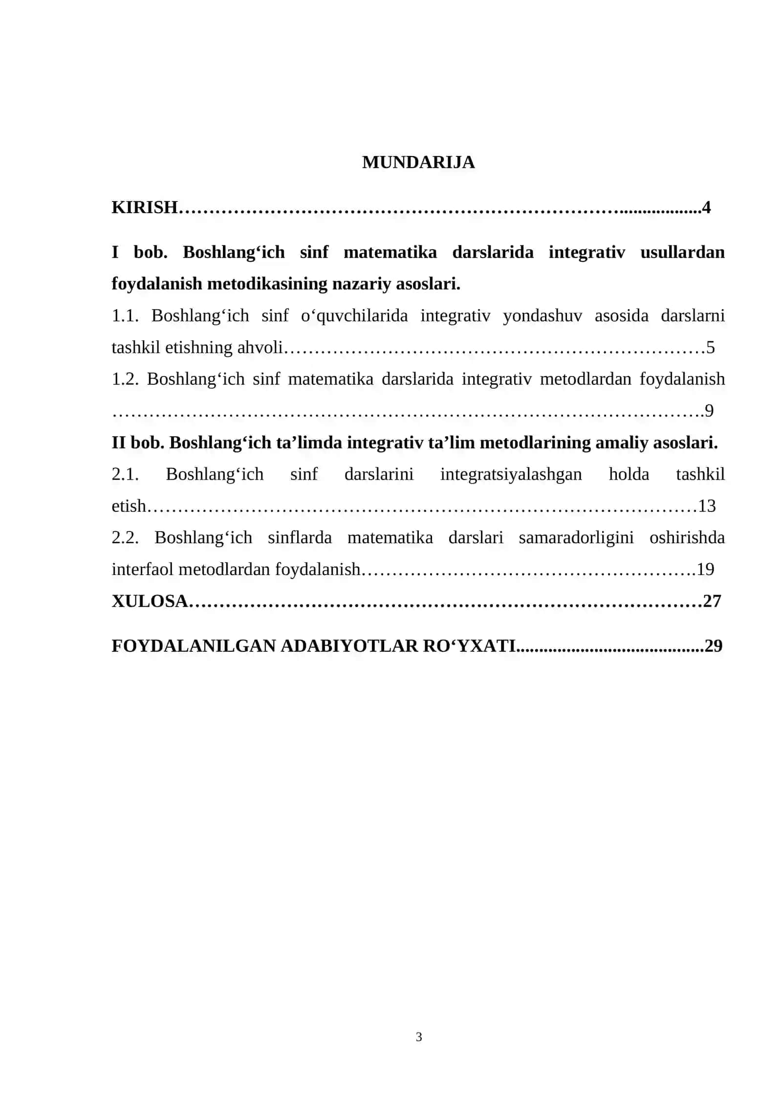 BOSHLANG‘ICH SINF MATEMATIKA DARSLARIDA INTEGRATIV METODLARDAN FOYDALANISH 2