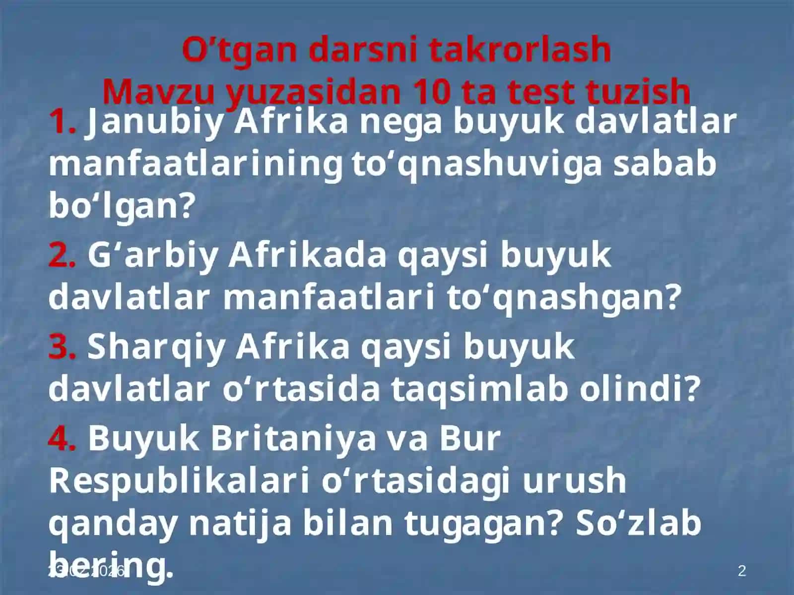 Birinchi jahon urushining boshlanishi va borishi 2