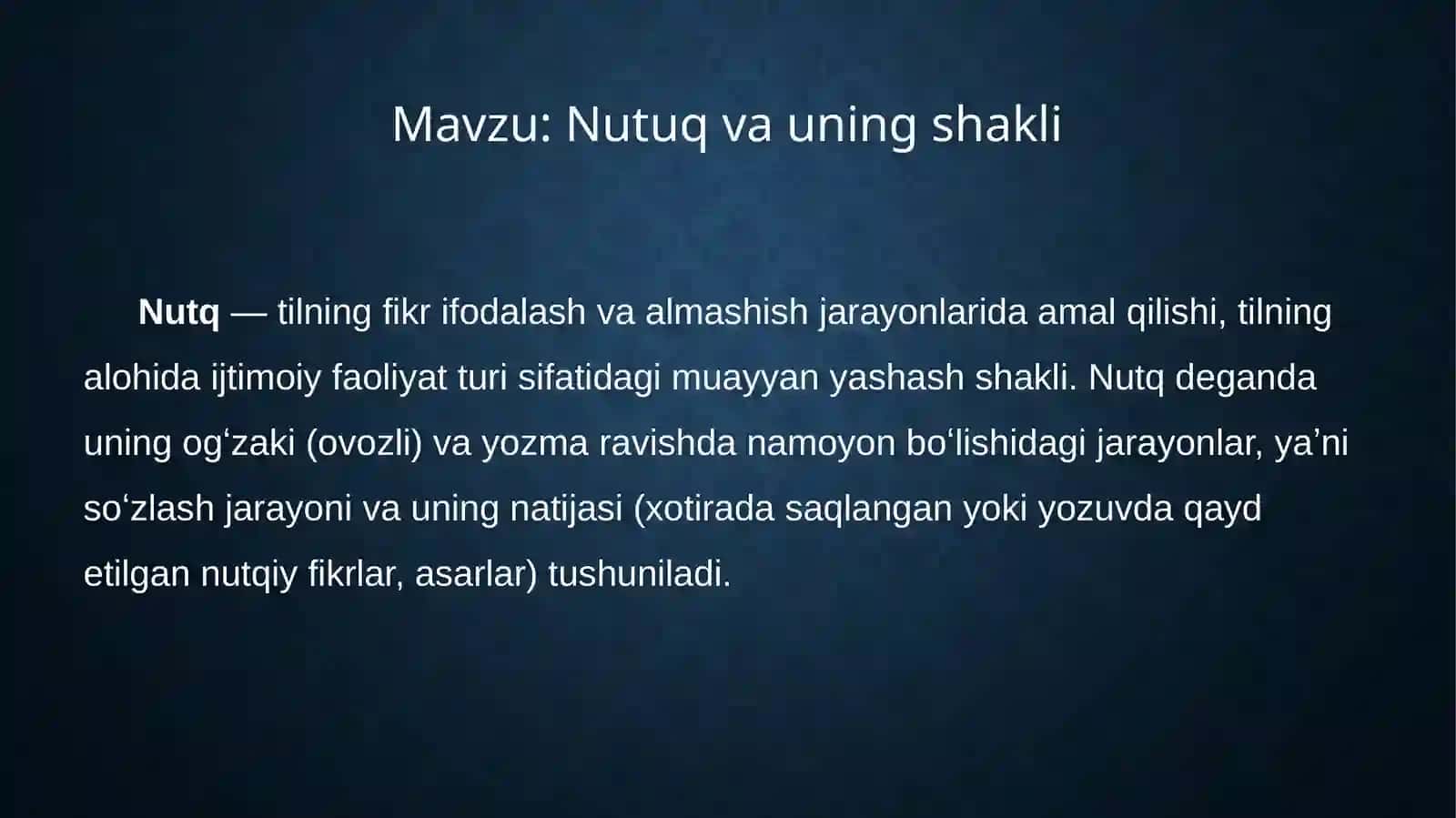 Nutuq va uning shakli 2