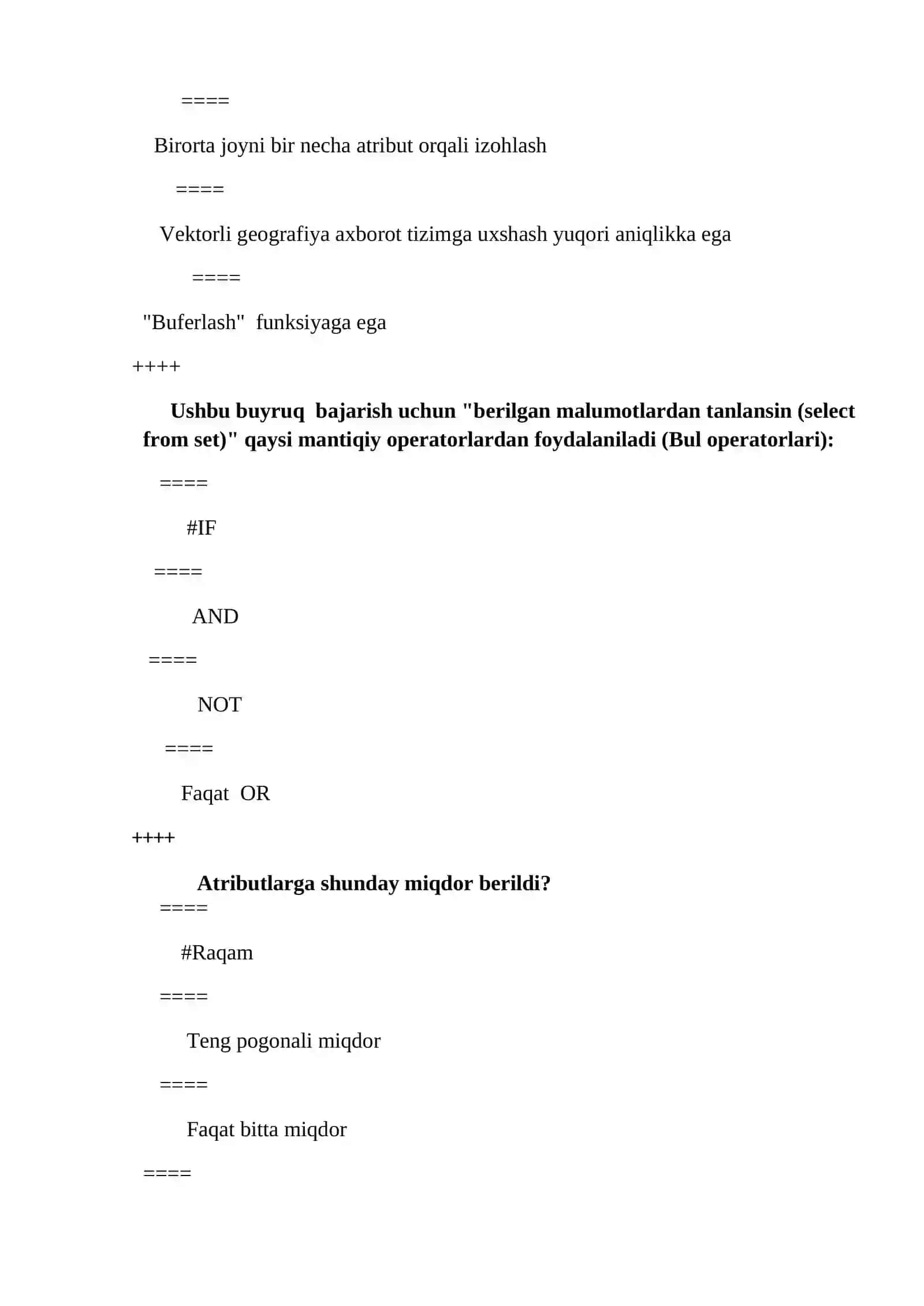 GEOINFORMATIKA VA FAZOVIY TAHLIL » FANIDAN 2