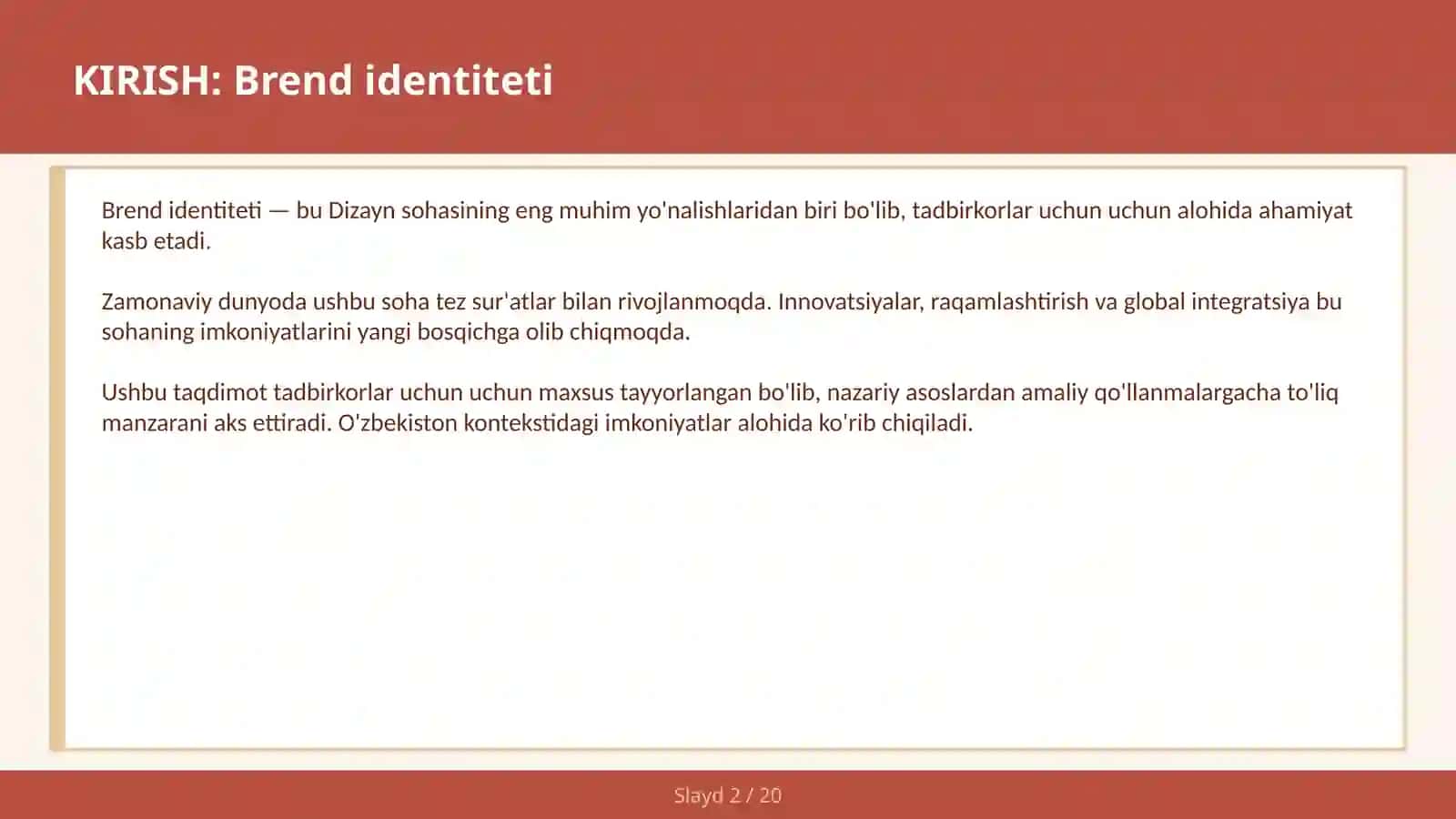 Brend Identiteti 2