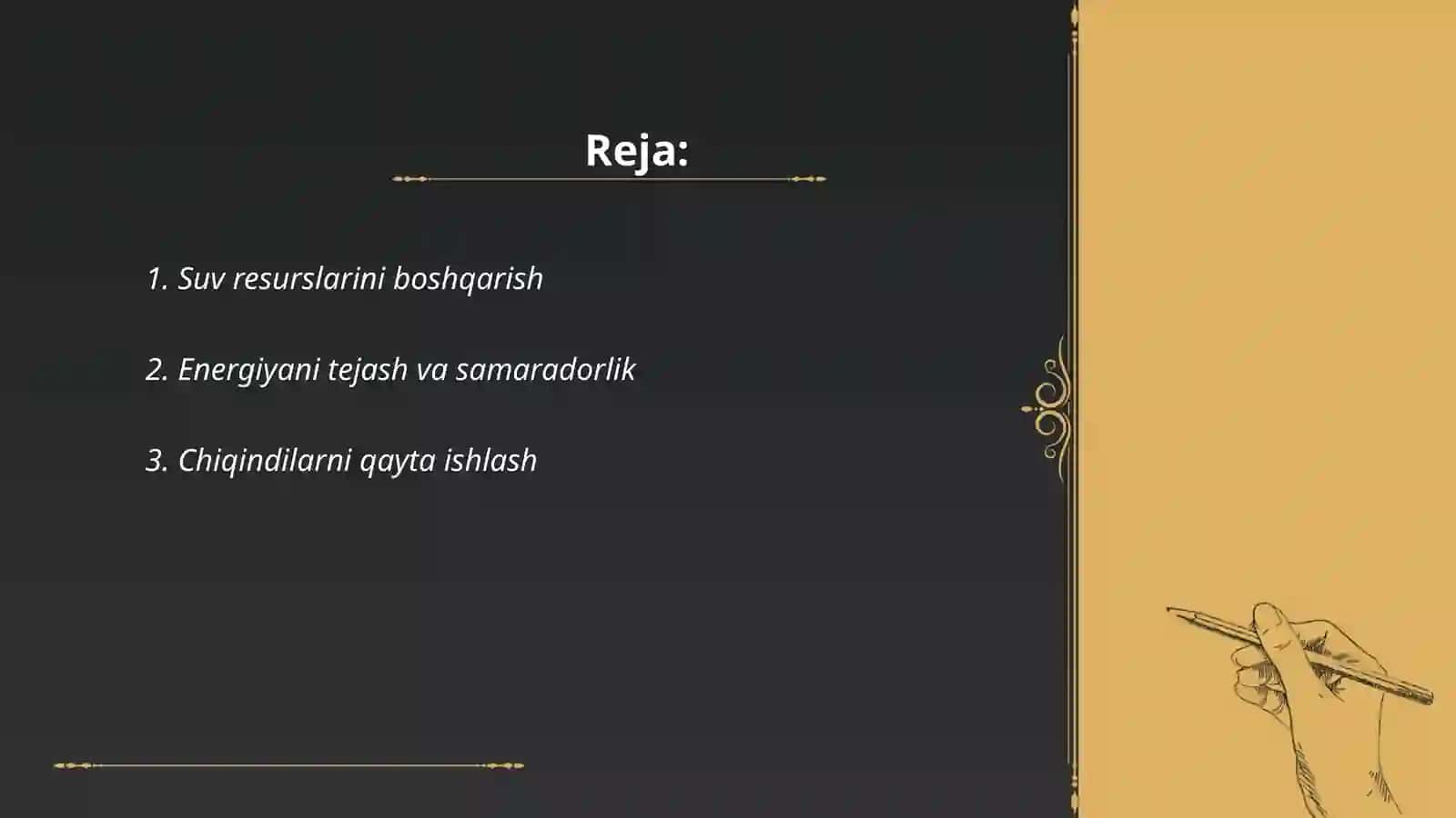 Suv resurslarini muhofaza qilish 2