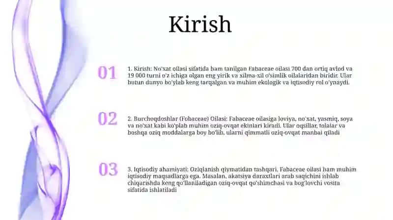 Burchoqdoshlar (Fobaceae) Oilasi 2