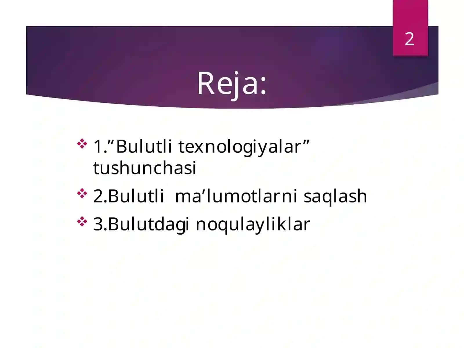Bulutli texnologiyalar 2