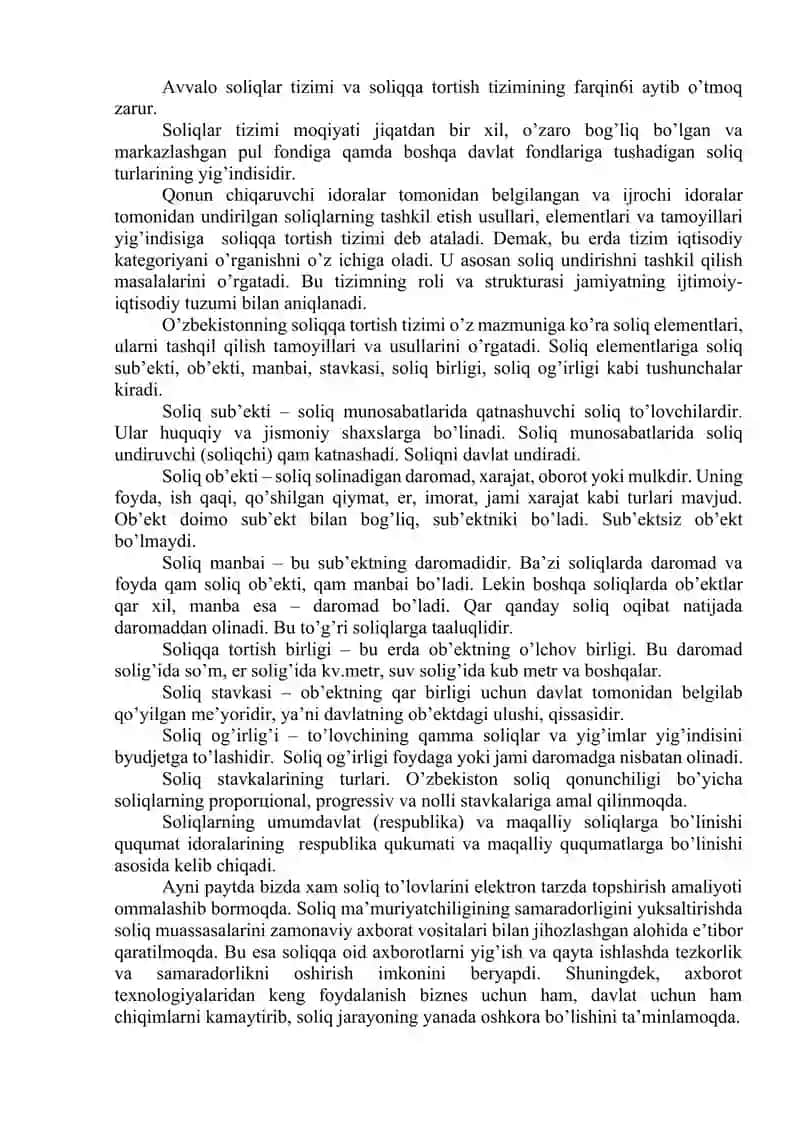 Soliq xizmati organlaridagi axborot tizimi va texnologiyalari 2