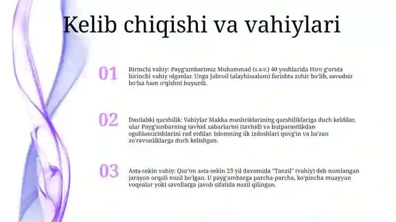 Quroni Karimning Nozil Bo’Lish Tarixi 2