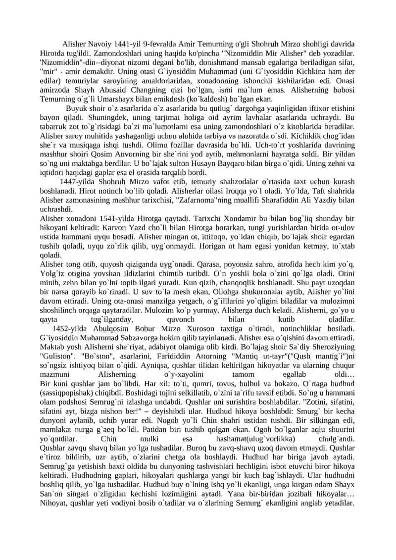 Alisher Navoiy hayoti va ijodi 2
