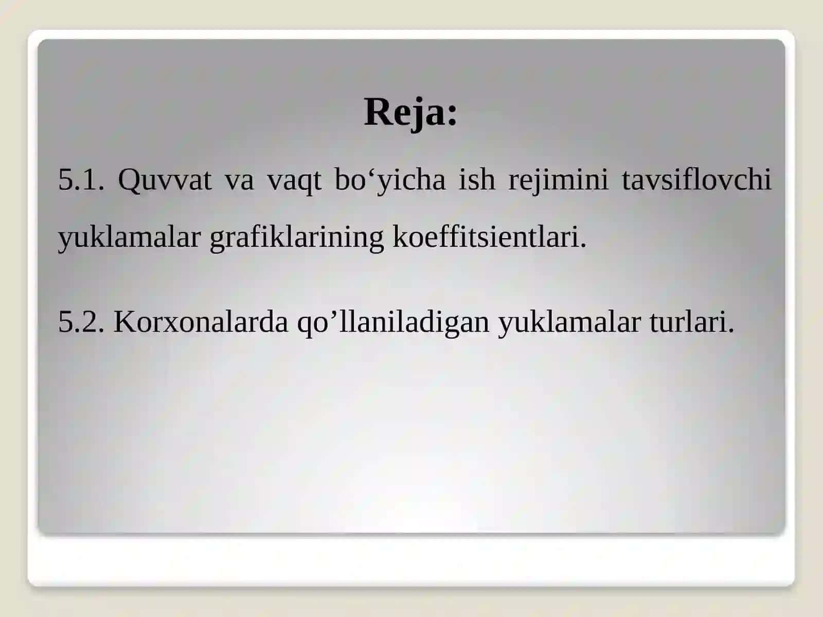 ELEKTR YUKLAMALAR GRAFIKLARINI HARAKTERLOVCHI ASOSIY KATTALIKLAR 2