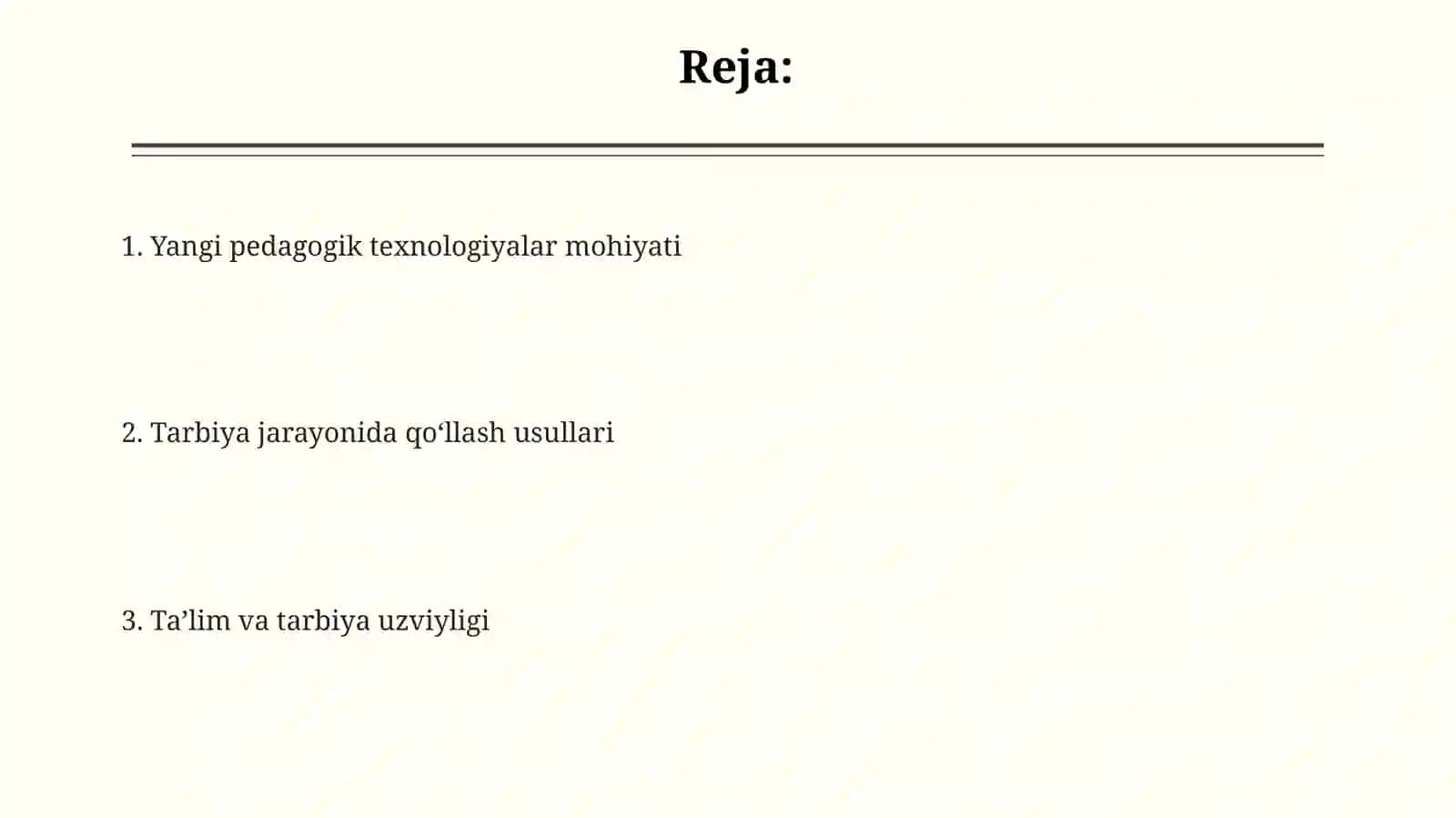 Yangi pedagogik texnologiyalar 2