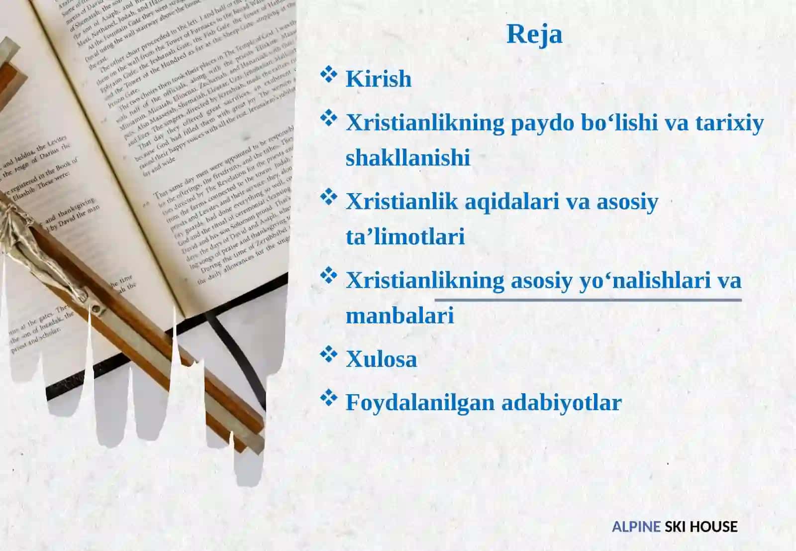 Xristianlikning paydo bo‘lishi, aqidalari, asosiy yo‘nalishlari, taʼlimotlari va manbalari 2