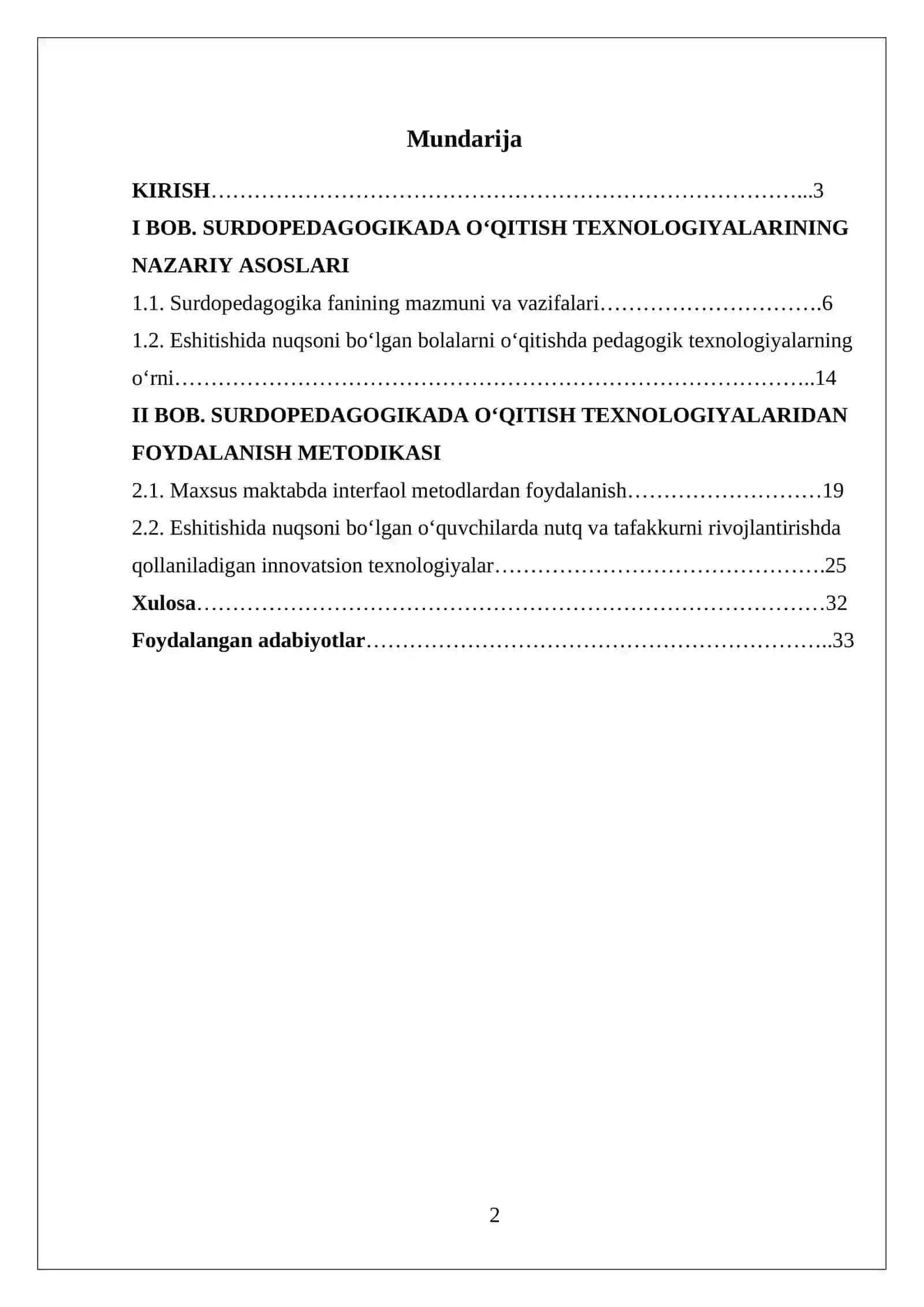 Surdopedagogikada o`qitish texnologiyalaridan foydalanish 2