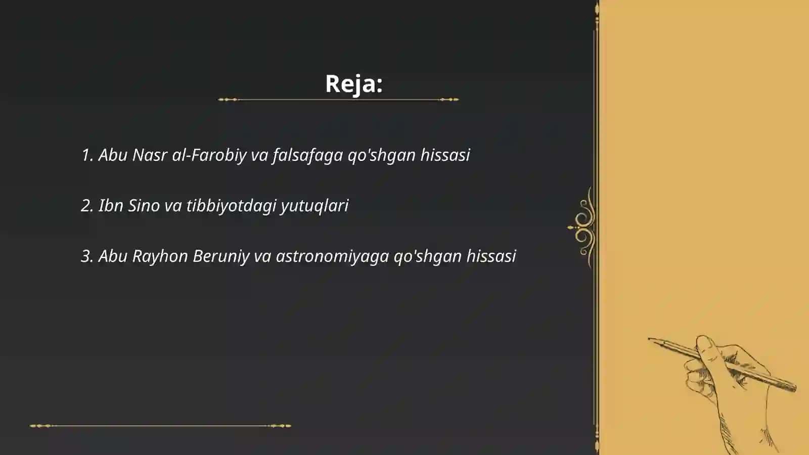 Buyuk allomalarning jahon svilizatsiyasiga qoshgan xissasi 2