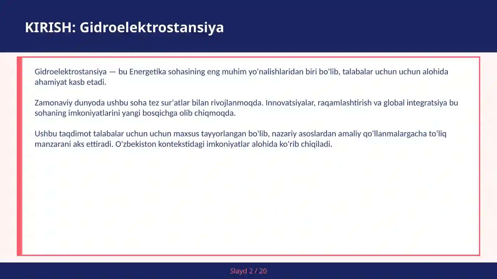 GIDROELEKTROSTANSIYA 2