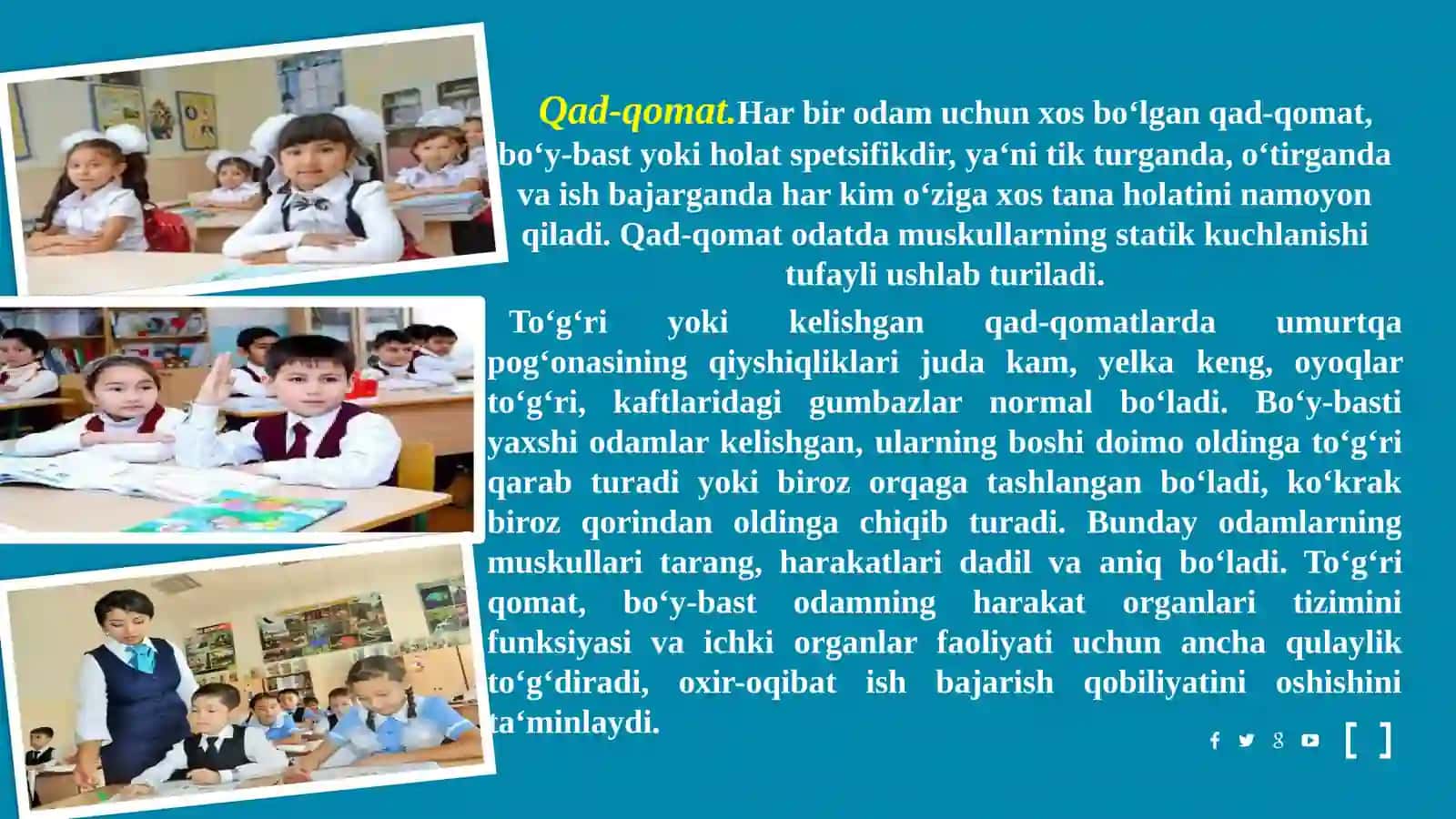 Bolalardaqaddi qomatning shakllanishi vakamchiliklari 2