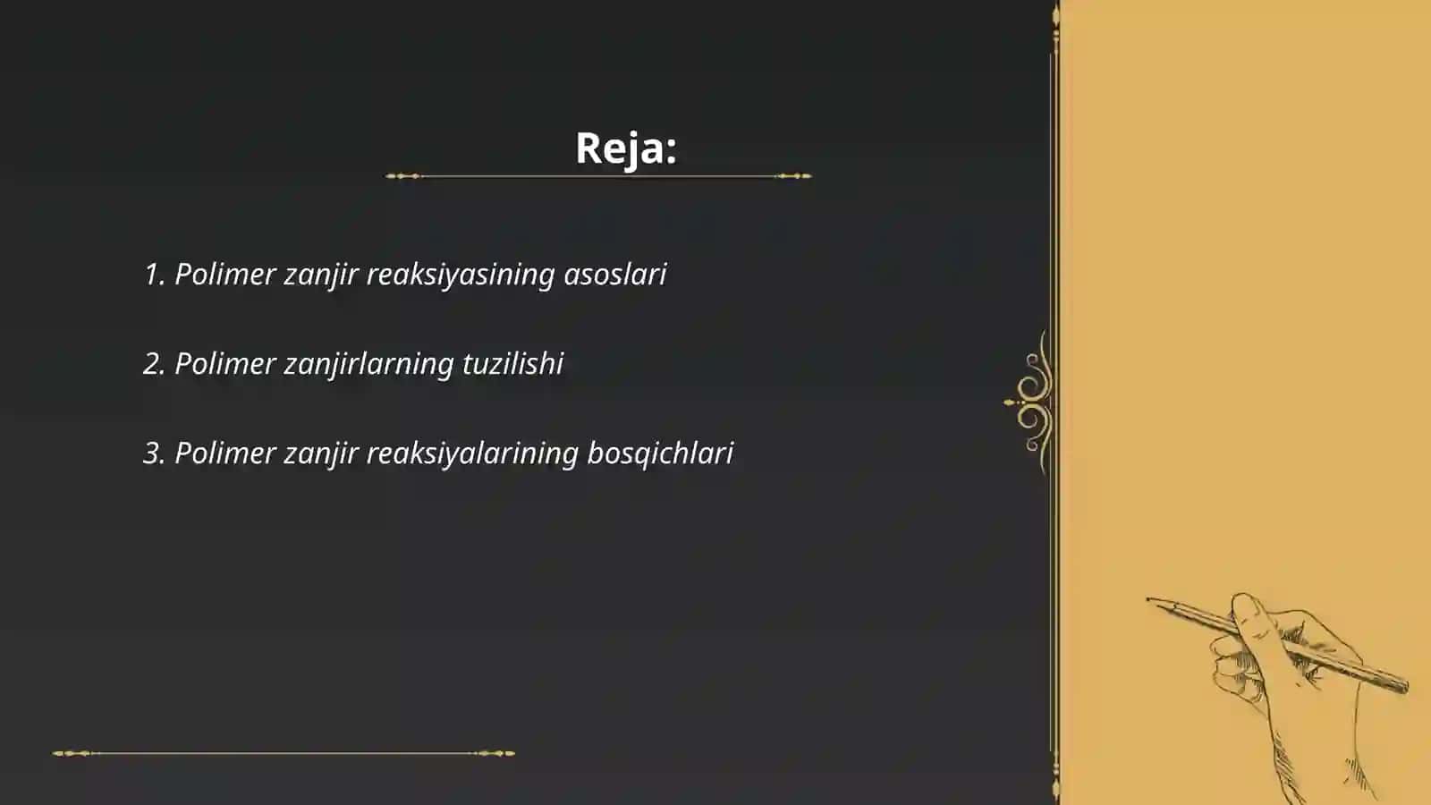 Polimer zanjir reaksiyasi 2