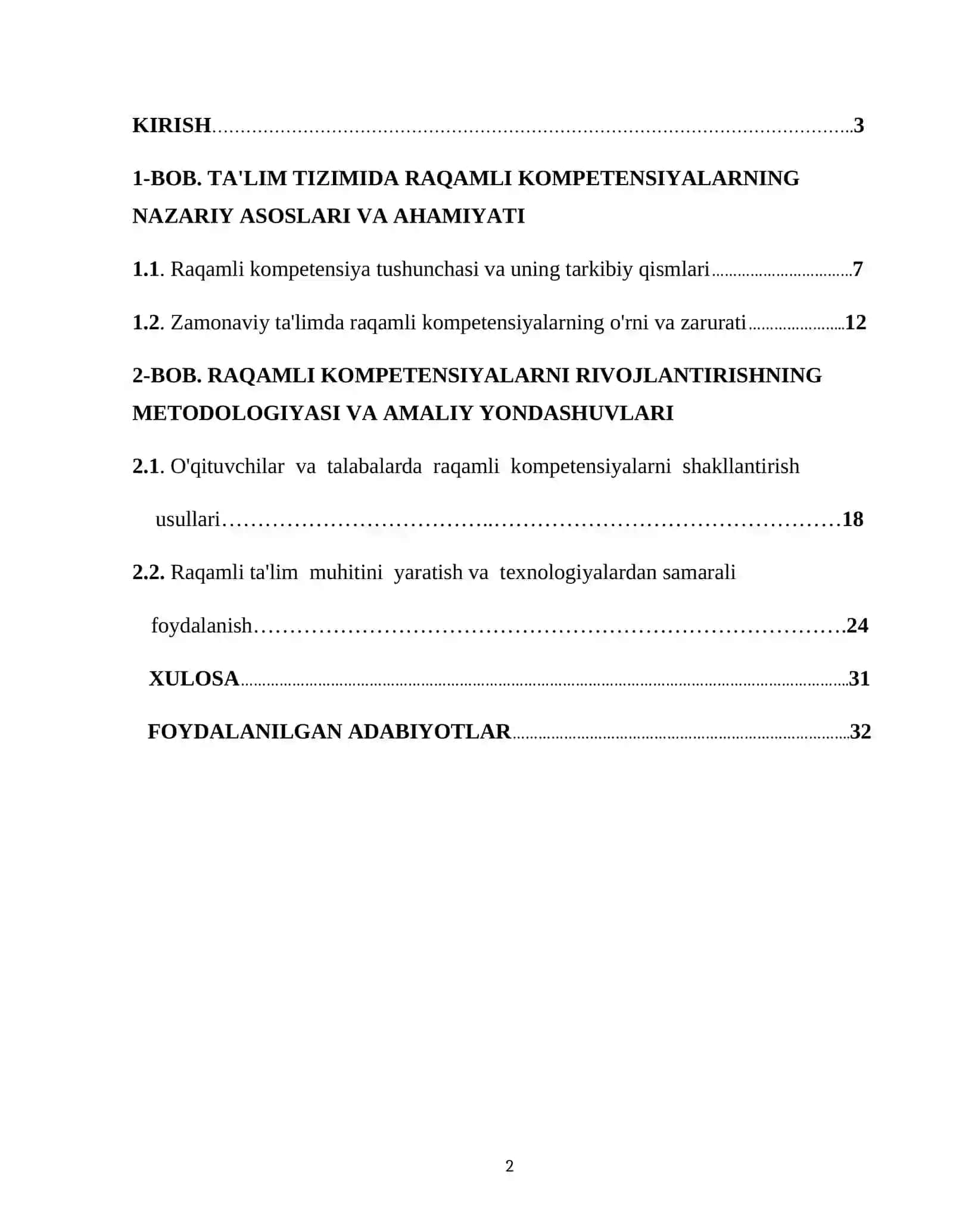 "TA'LIMDA RAQAMLI KOMPETENSIYALARNI RIVOJLANTIRISH" 2