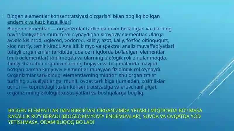 Biogenelementlar va ularning roli 2