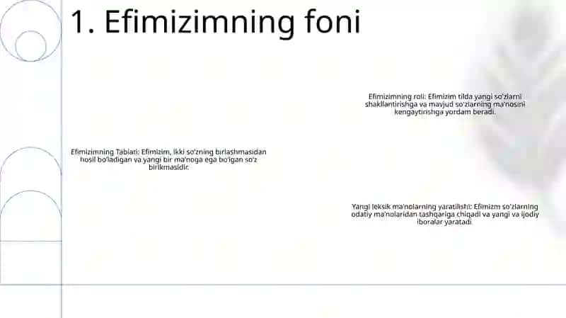 Efimizim Natijasida Yangi Leksik MaʼNoning Hosil BoʻLishi 2
